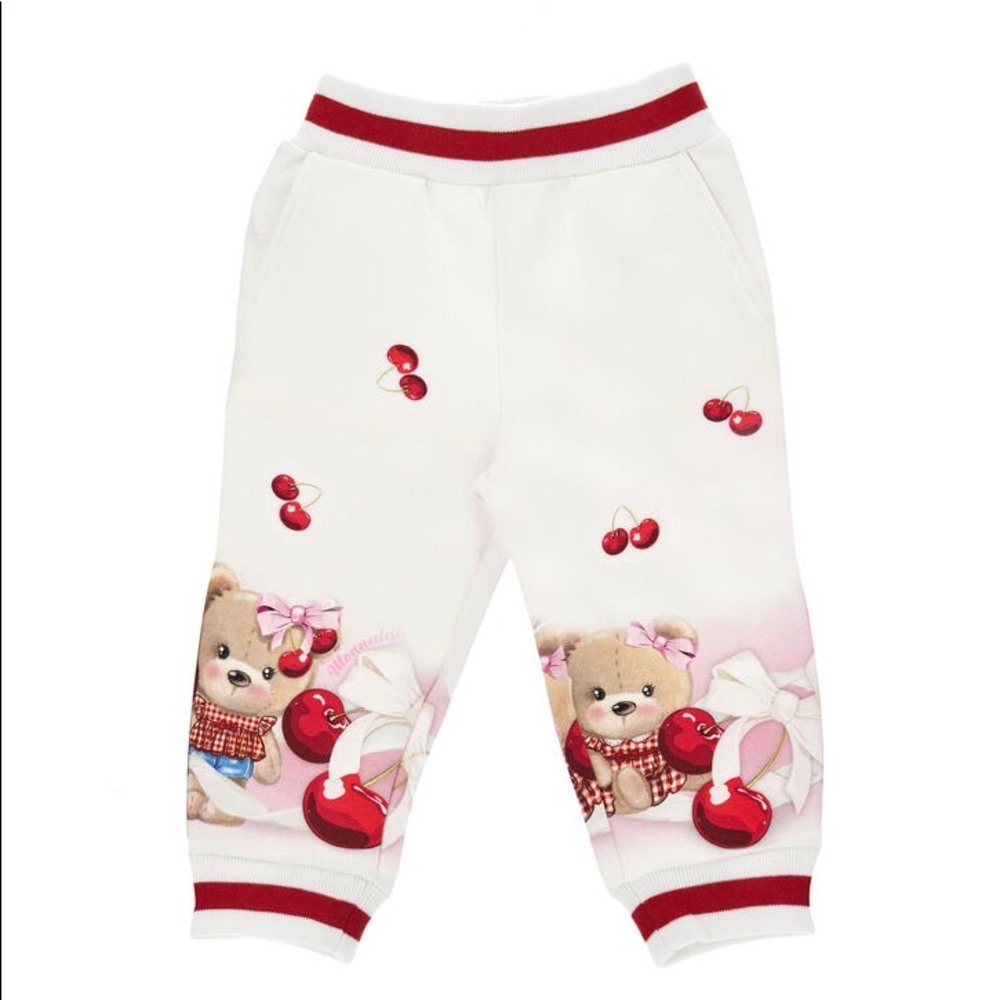 Monnalisa girl’s cherry sweatpants